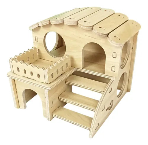 CASITA INTERACTIVA MADERA HAMSTER