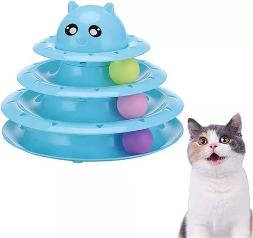 JUGUETE ANTIESTRES PARA GATO 3 NIVELES