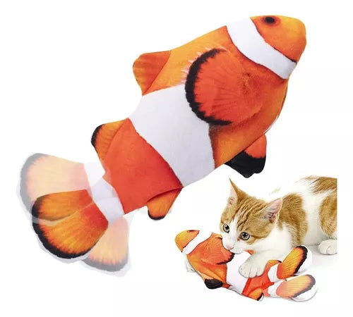PESCADO MOVIBLE CON CATNIP Y CARGADOR
