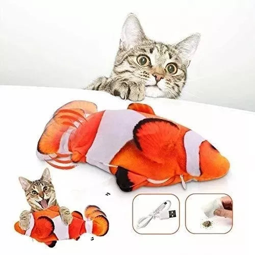 PESCADO MOVIBLE CON CATNIP Y CARGADOR