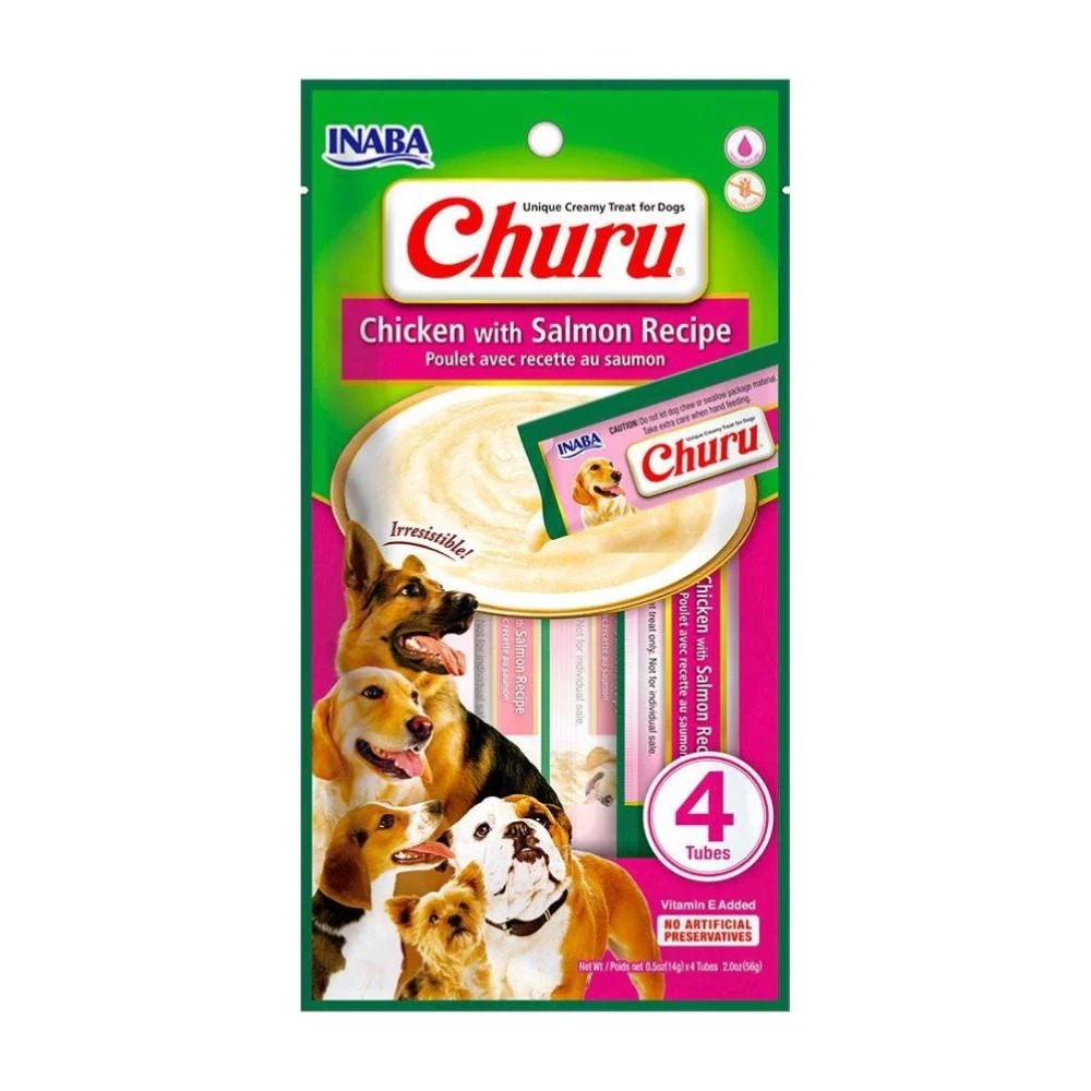 CHURU POLLO CON SALMON PERRO