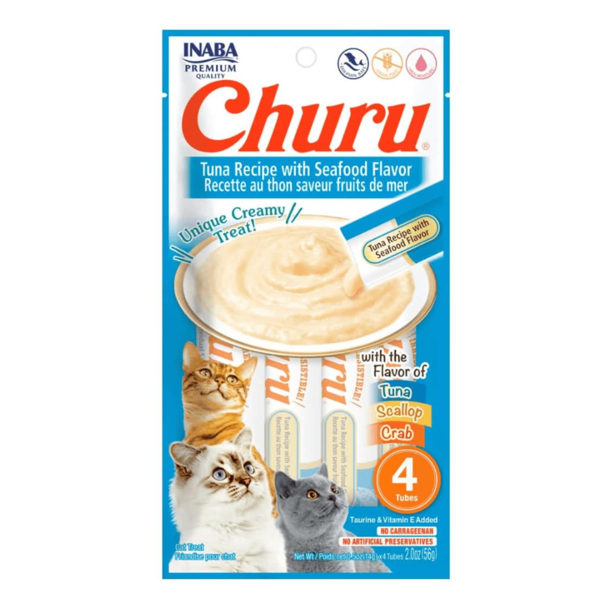 CHURU ATÚN CON ANIMALES MARINOS GATO