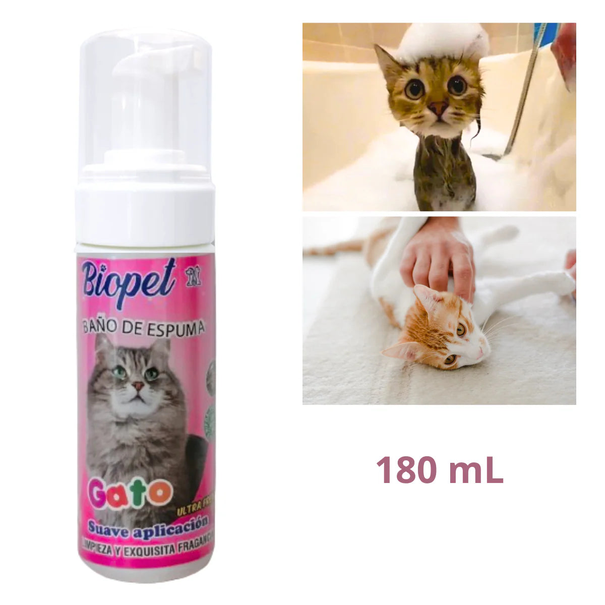 SHAMPOO ESPUMA PARA GATOS