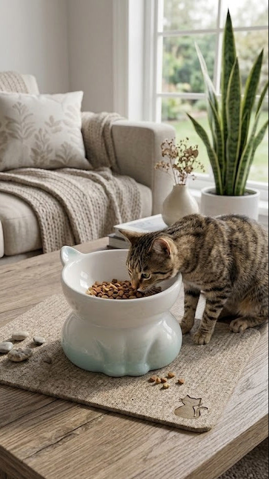 PLATO DE CERÁMICA EN FORMA DE GATO