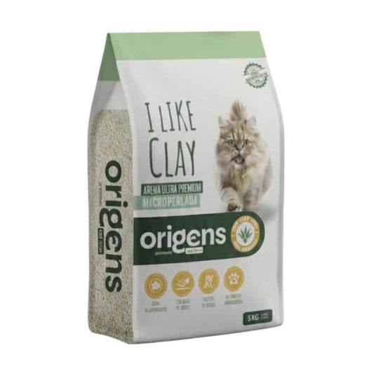 Arena Sanitaria Origens Ultra Premium Microperlada Aloe Vera (5 kg)
