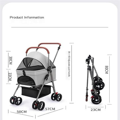 COCHE PASEADOR DESMONTABLE PARA MASCOTAS