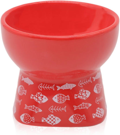PLATO ELEVADO DE CERÁMICA ROJA