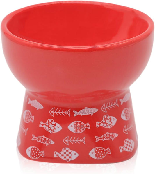 PLATO ELEVADO DE CERÁMICA ROJA