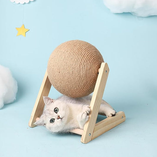 Rascador Bola Rotativa para Gatos