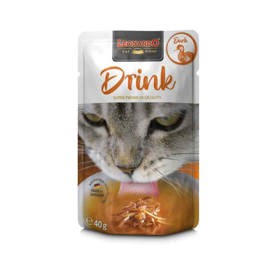 ALIMENTO HÚMEDO LEONARDO DRINK & CARE SABOR PATO