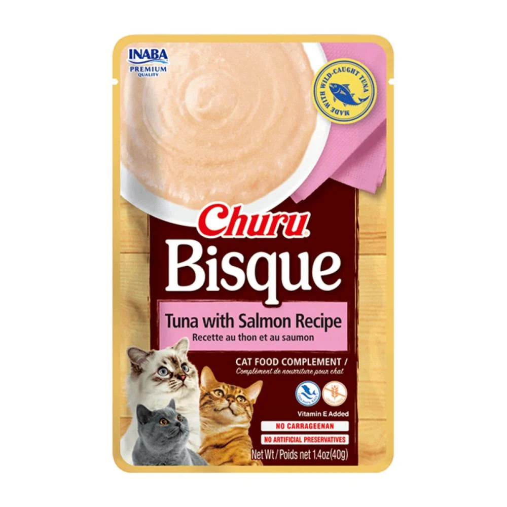 CHURU BISQUE SABOR ATÚN CON SALMÓN PARA GATO