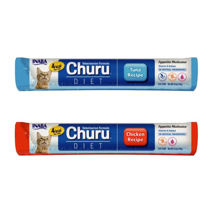 CHURU DIET SABOR ATÚN Y POLLO PARA GATOS x50 UNIDADES