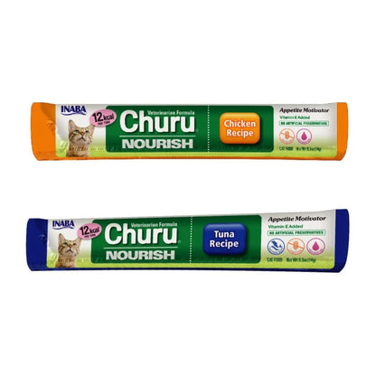 CHURU NOURISH SABOR ATÚN Y POLLO PARA GATOS x50 UNIDADES