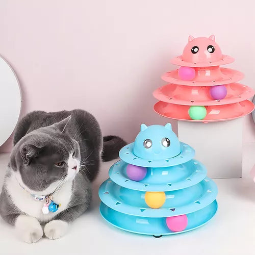 JUGUETE ANTIESTRES PARA GATO 3 NIVELES