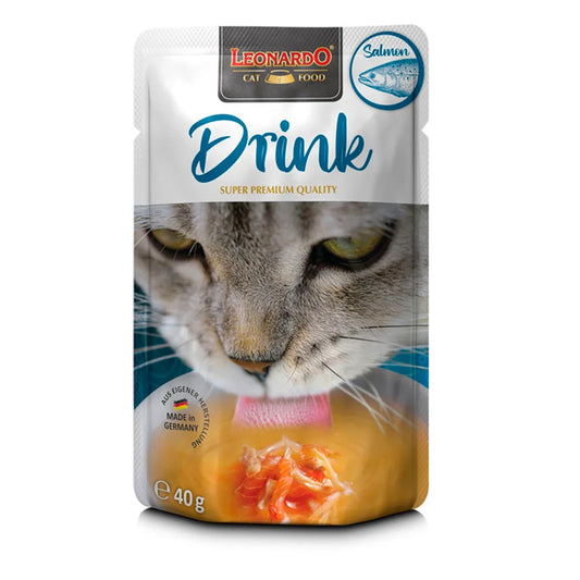 ALIMENTO HÚMEDO LEONARDO DRINK & CARE SABOR SALMÓN