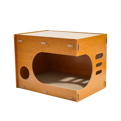 RASCADOR CASA DE MADERA MODELO 3
