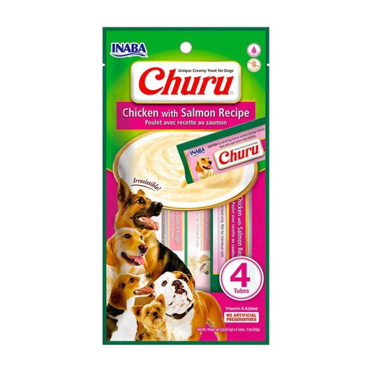 CHURU POLLO CON SALMON PERRO