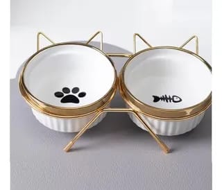 PLATO DOBLE PARA GATO