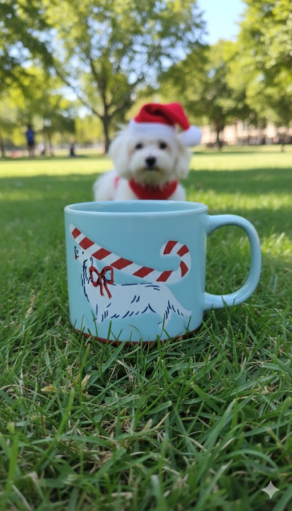TAZA NAVIDEÑA PERRITO
