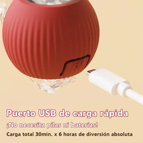 PELOTA INTERACTIVA PARA GATOS Y PERROS