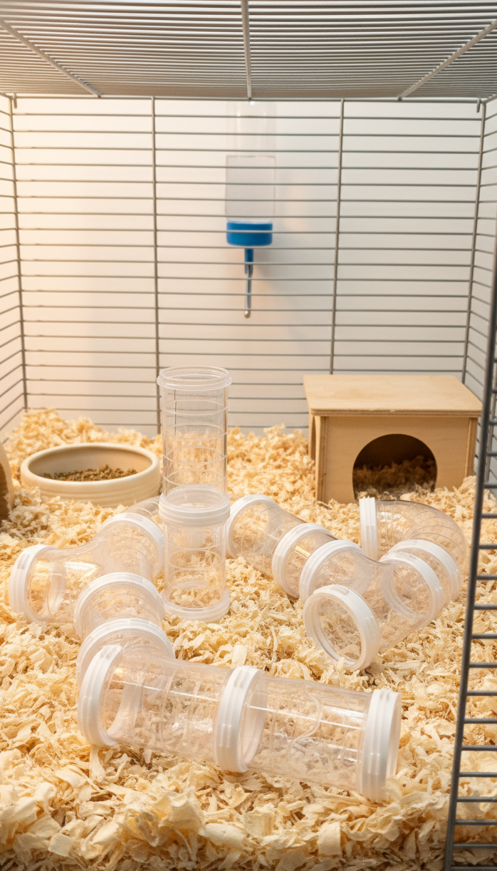 TUBOS MODULARES TRANSPARENTES PARA HAMSTER