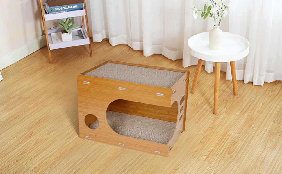 CASA RASCADOR DE MADERA