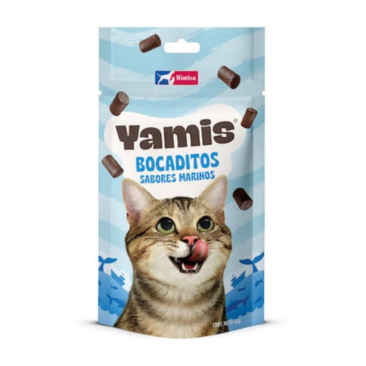 YAMIS BOCADITOS SABORES MARINOS PARA GATOS 60g
