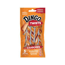 SNACKS NATURALISTIC DINGO TWISTS 3 SABORES 5 UNIDADES