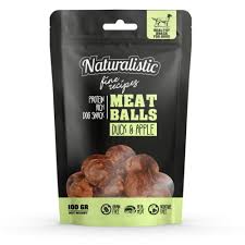 SNACKS NATURALISTIC ALBONDIGAS SABOR PATO Y MANZANA