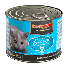 ALIMENTO HÚMEDO KITTENS LEONARDO RICO EN AVE 200g