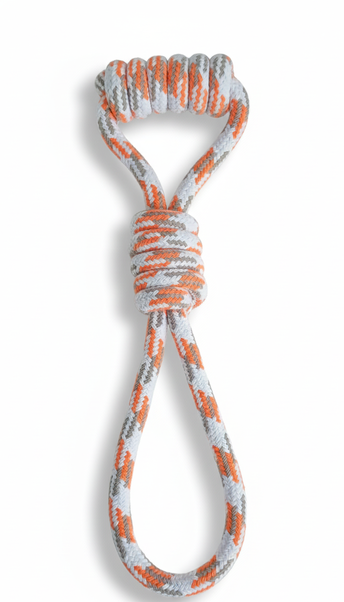 JUGUETE CUERDA TRENZADA JALADORA PARA PERROS