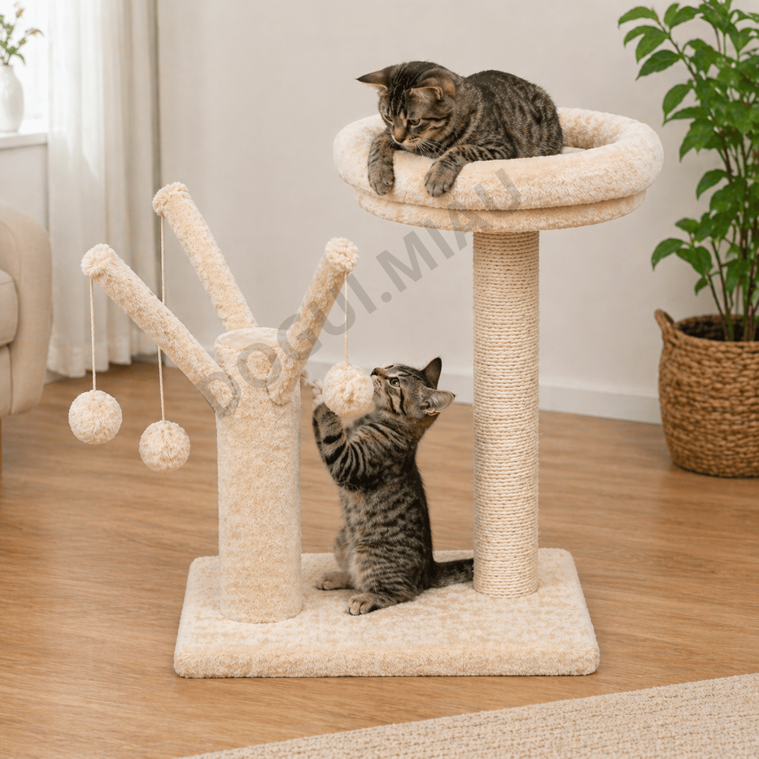 RASCADOR CAMA 2 NIVELES CON ARBOL DE VARITAS