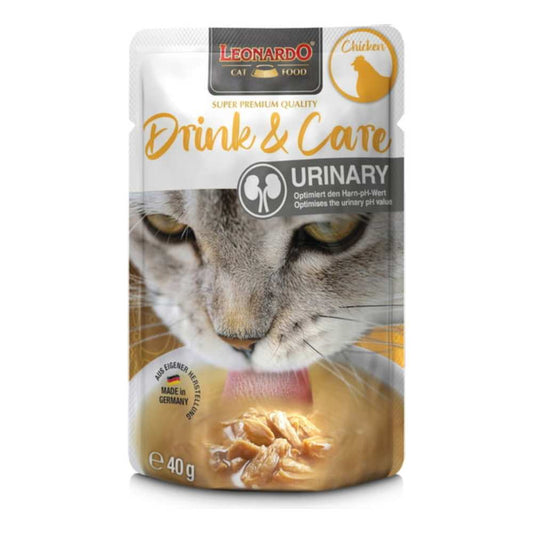 ALIMENTO HÚMEDO LEONARDO DRINK & CARE URINARIA SABOR POLLO