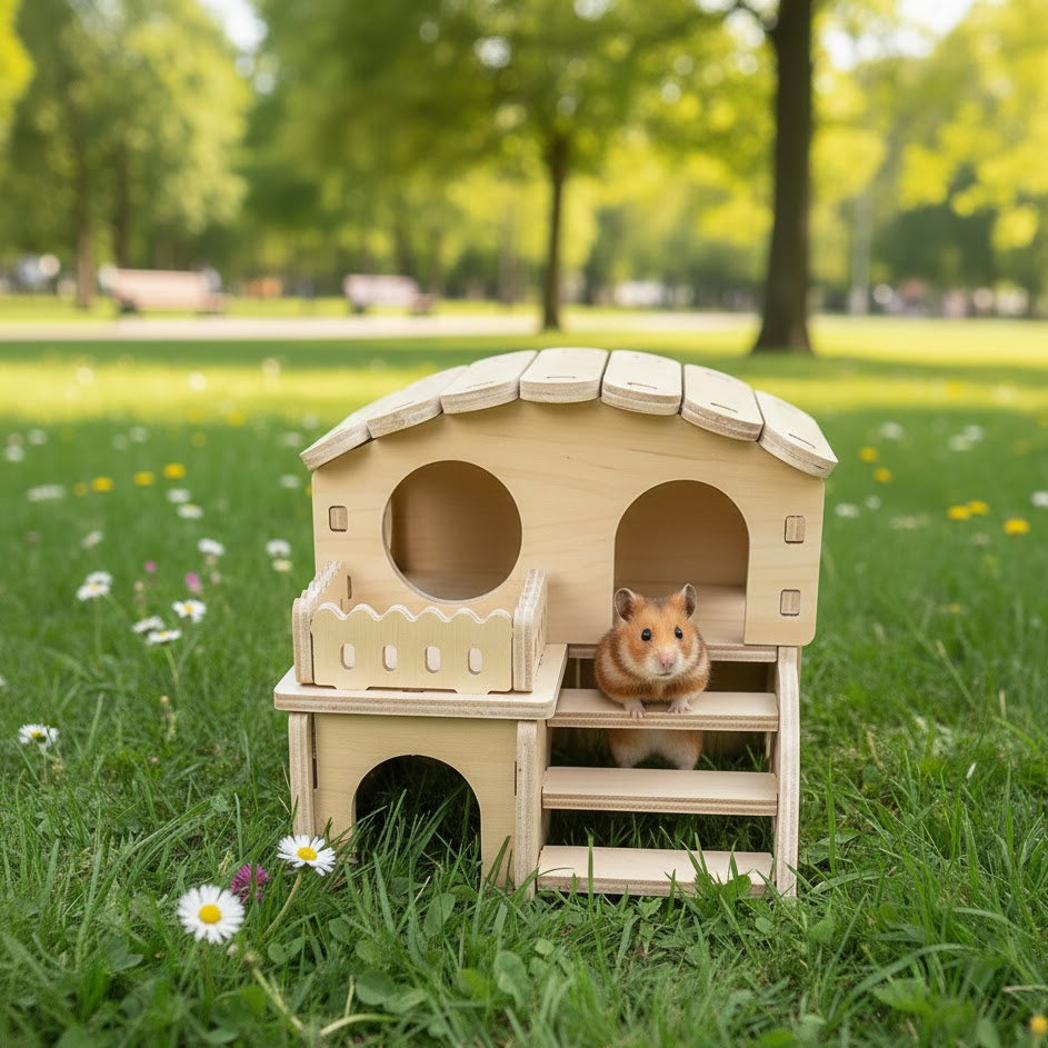 CASITA INTERACTIVA MADERA HAMSTER