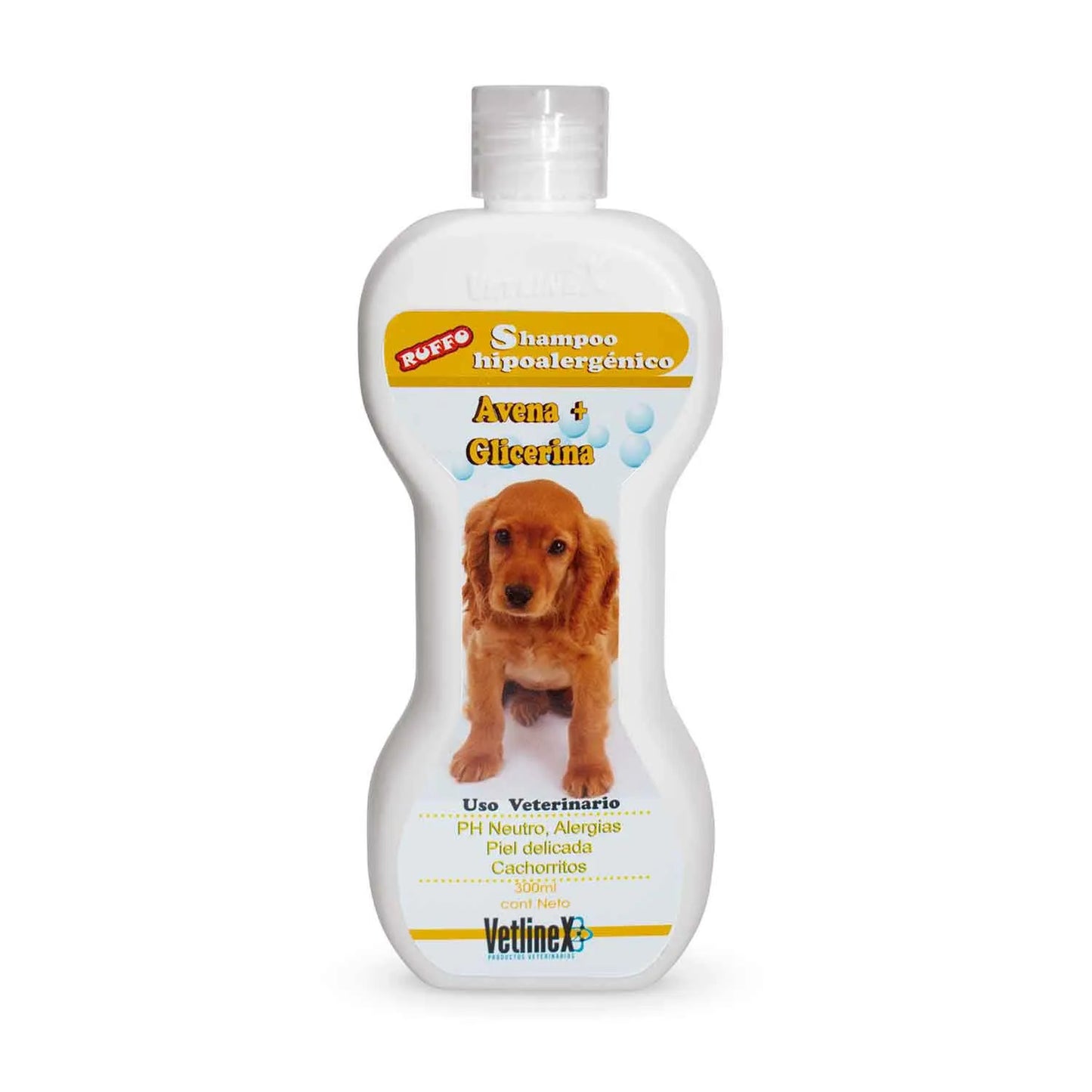 SHAMPOO RUFFO HIPOALERGÉNICO AVENA+GLICERINA 300ml