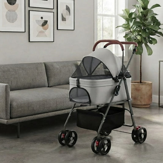 COCHE PASEADOR DESMONTABLE PARA MASCOTAS