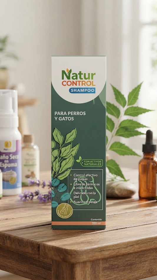 SHAMPOO NATURCONTROL PARA PERROS Y GATOS 350ml