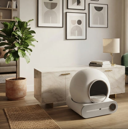 ARENERO INTELIGENTE CIRCULAR AUTOMÁTICO PARA GATOS