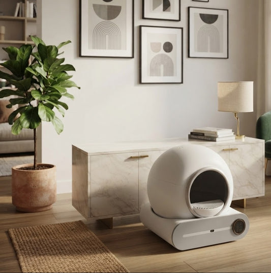 ARENERO INTELIGENTE CIRCULAR AUTOMÁTICO PARA GATOS