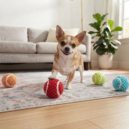 PELOTA DE TENIS TEXTURIZADA PARA MASCOTAS