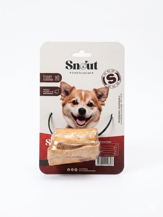 SNOUT CUERO Y HUESO DE RES DESHIDRATADO TALLA S