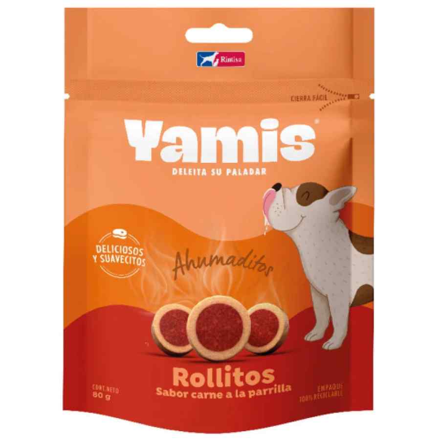 YAMIS ROLLITOS AHUMADITOS SABOR CARNE A LA PARRILLA 80g